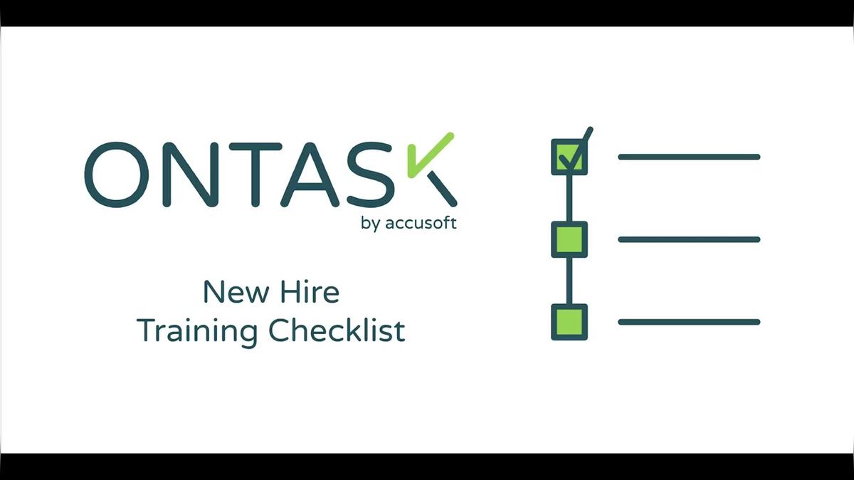 New Hire Training Checklist Workflow Template