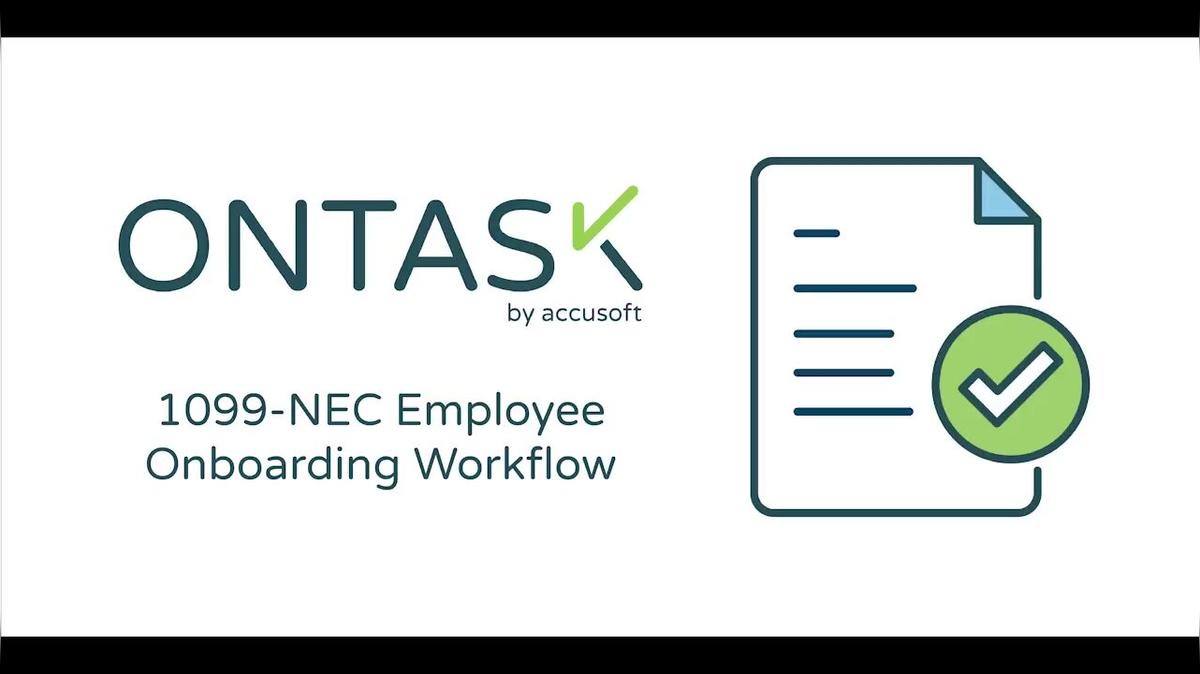 1099-NEC Employee Onboarding Workflow