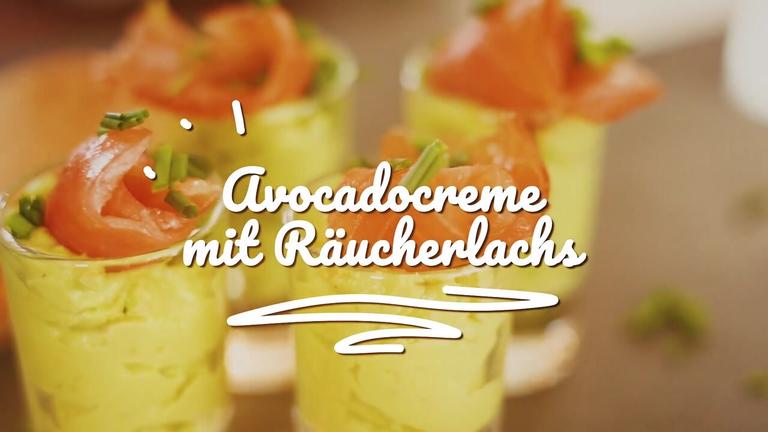 Avocadocreme mit Räucherlachs