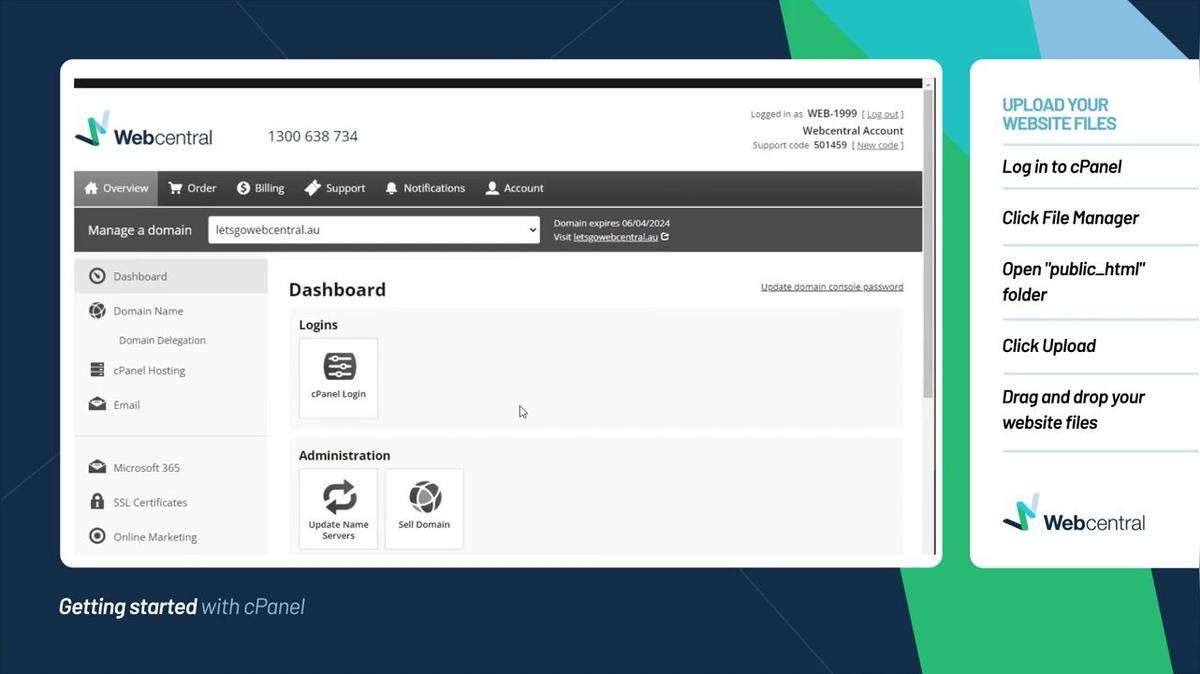 Getting started with cPanel (WordPress)