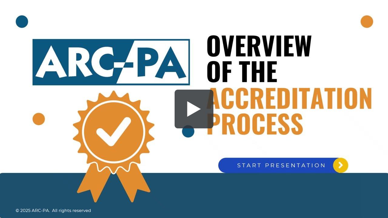 Overview of the Accreditation Process | ARC-PA