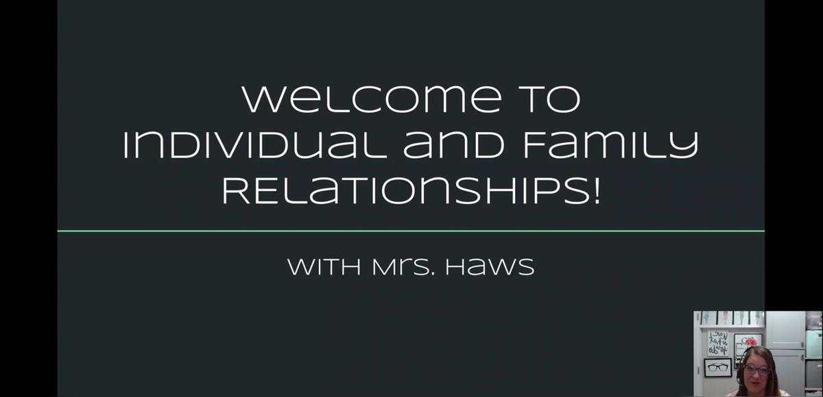 Individual and Family Relationships - Google Slides
