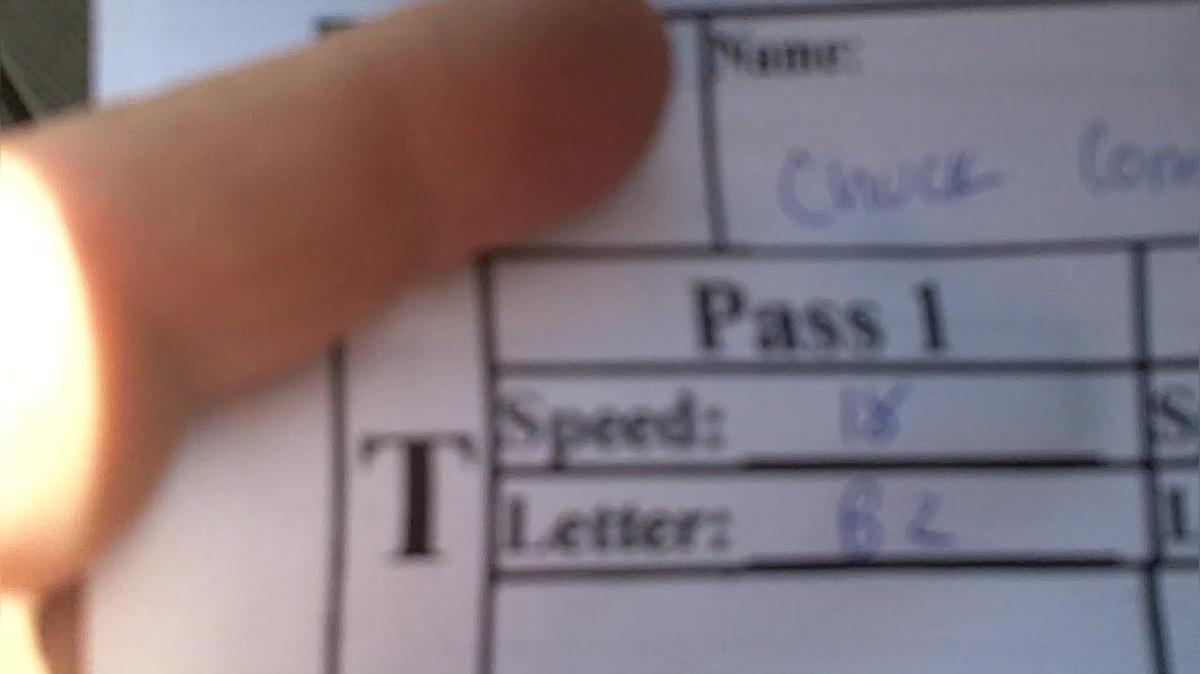 Chuck Compher M4 Round 1 Pass 1
