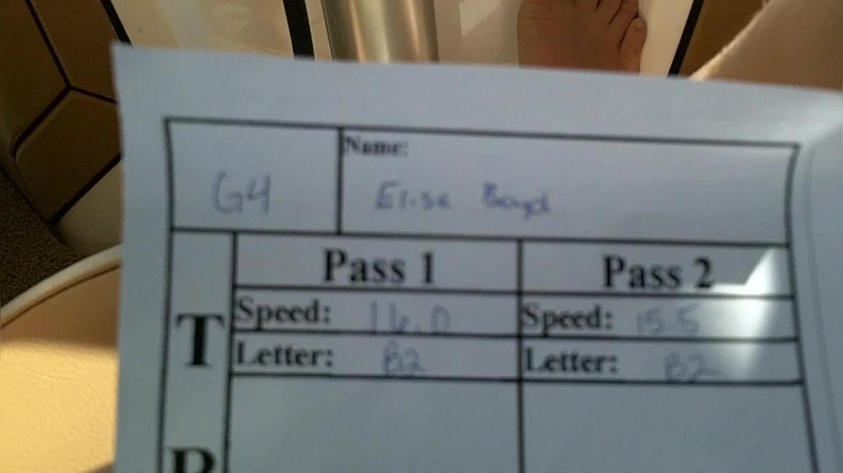 Elise Boyd G4 Round 1 Pass 1