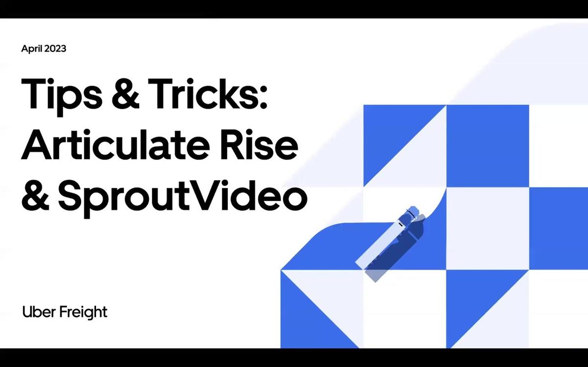 Tips & Tricks: Articulate Rise & SproutVideo