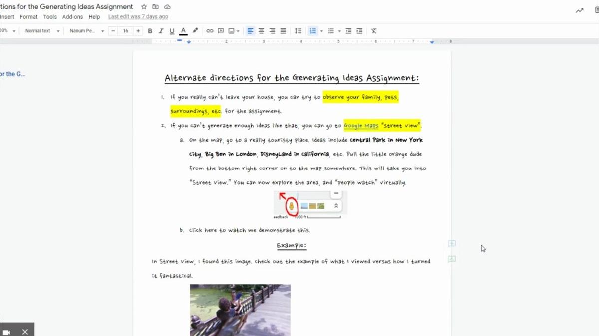 Generating Ideas on Google