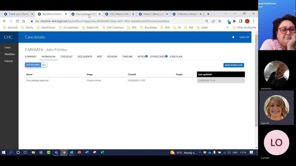 Frimley - CHC Finance Module Demo 