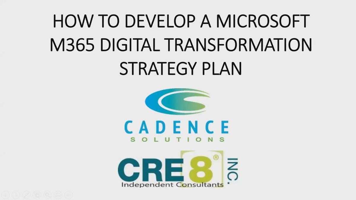 Part 1 M365 Digital Transformation Strategy Plan Introduction