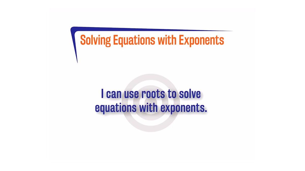 FLSP A.1.3 Solving Equations with Exponents