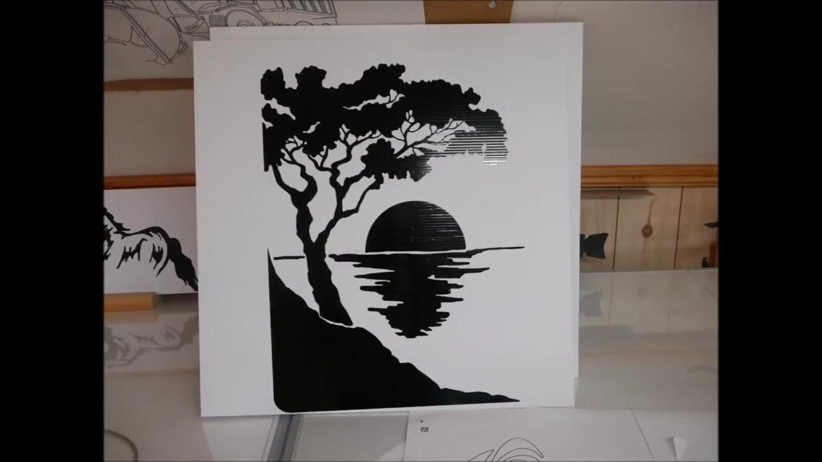 tree profile scene