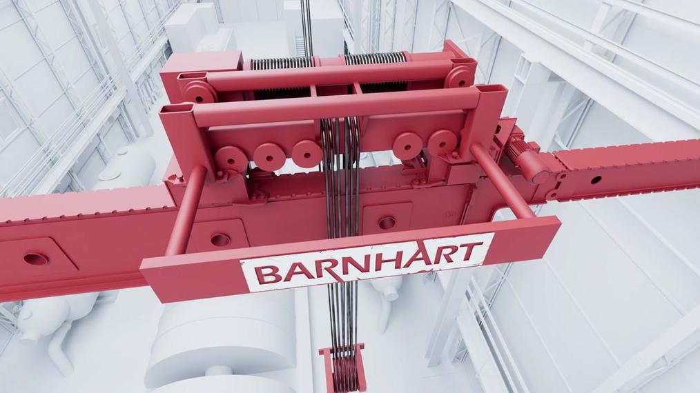 Barnhart’s Temporary Overhead Crane System