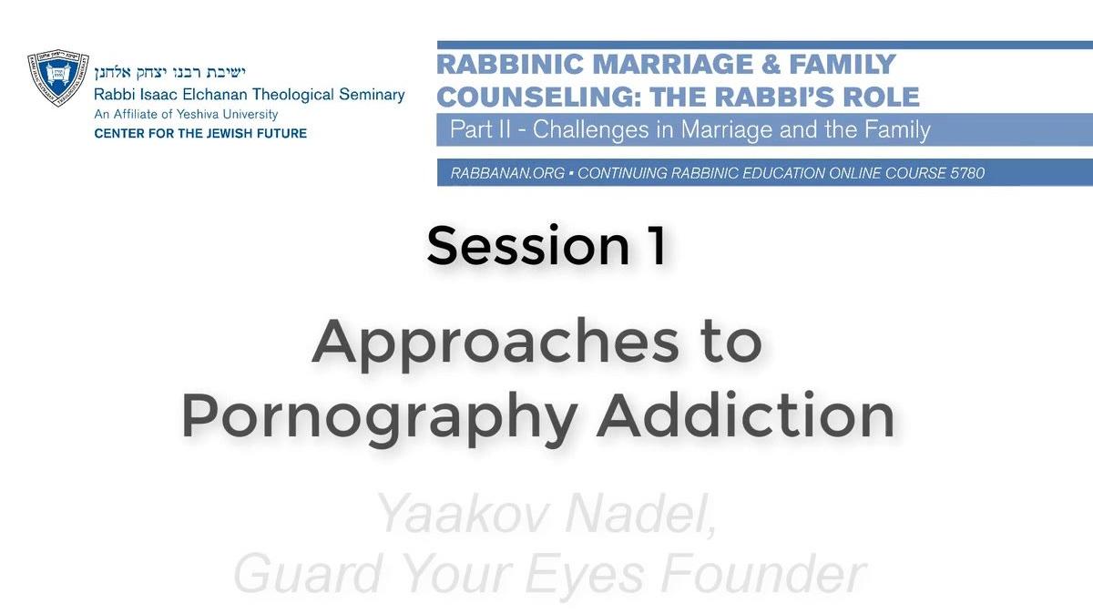 Session 1_ Approaches to Pornography Addictions - Guard Your Eyes