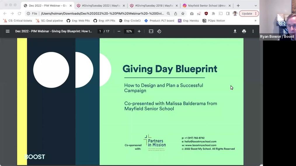 Boost PIM Webinar Dec 2022: Giving Day Blueprint