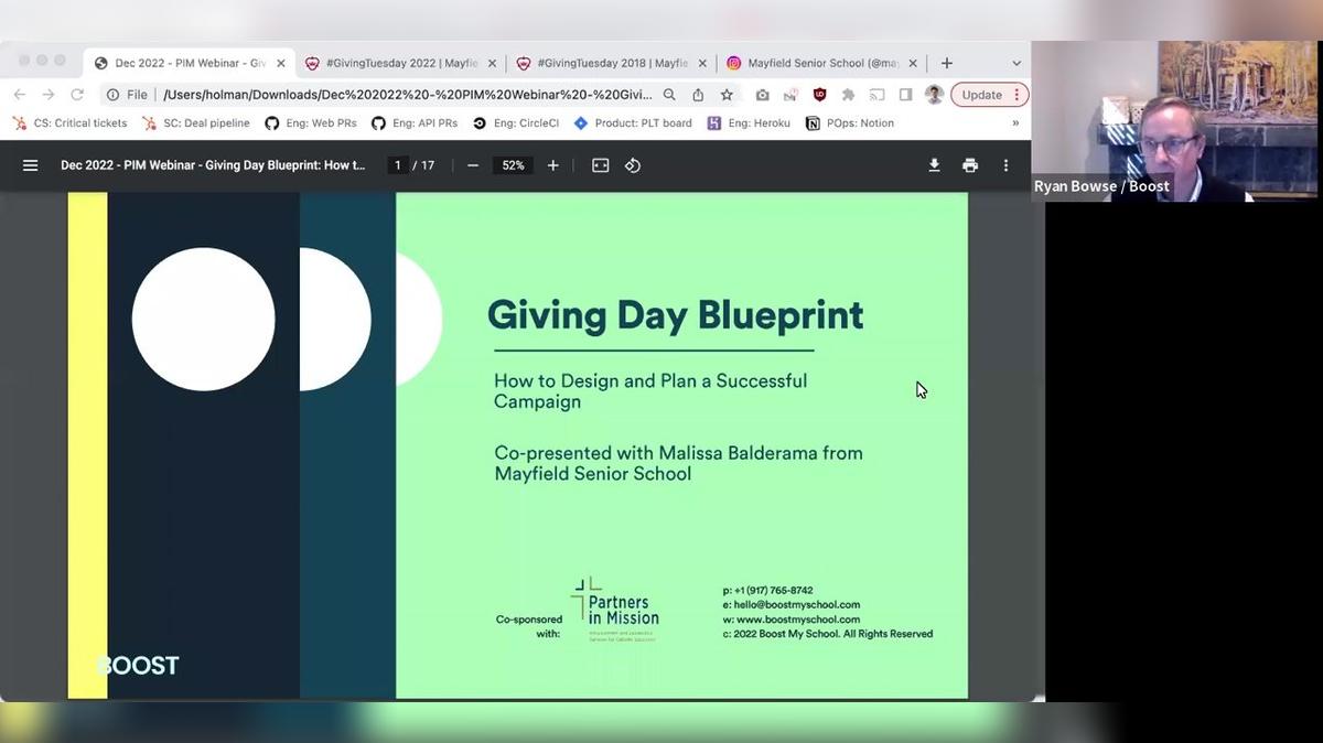 Boost PIM Webinar Dec 2022: Giving Day Blueprint