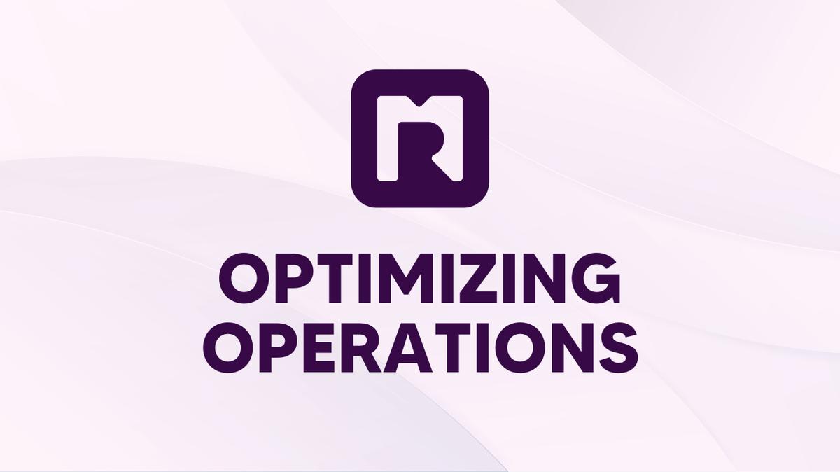 Optimizing Operations