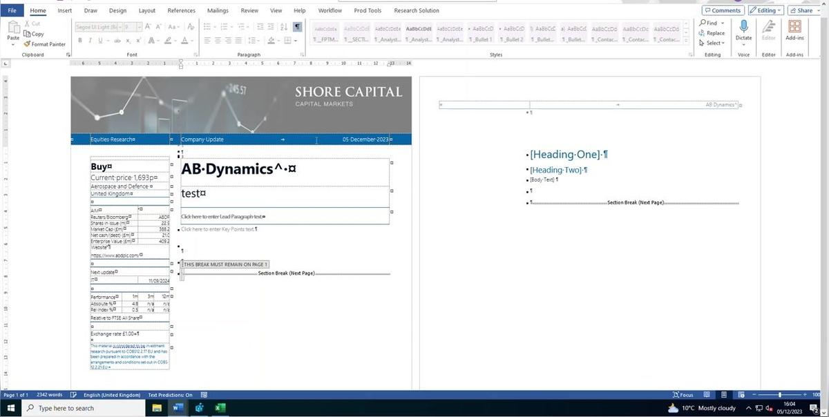 Direct report publish