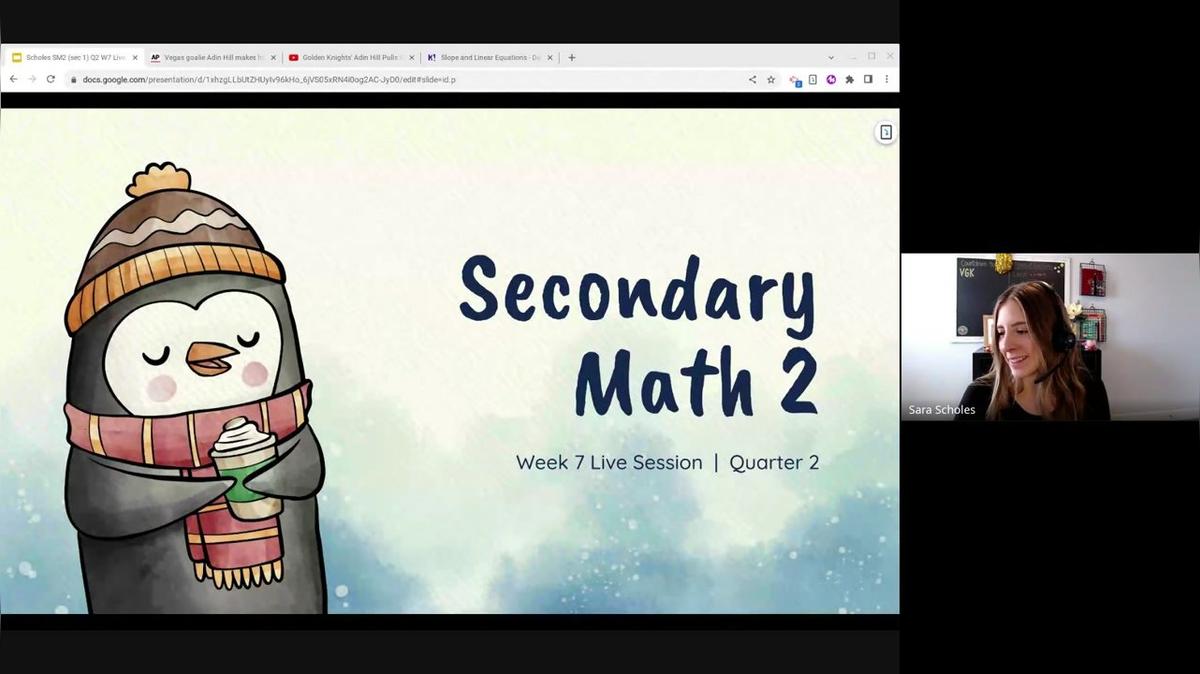 Scholes SM2 (sec 1) Q2 W7 Live Session Recording
