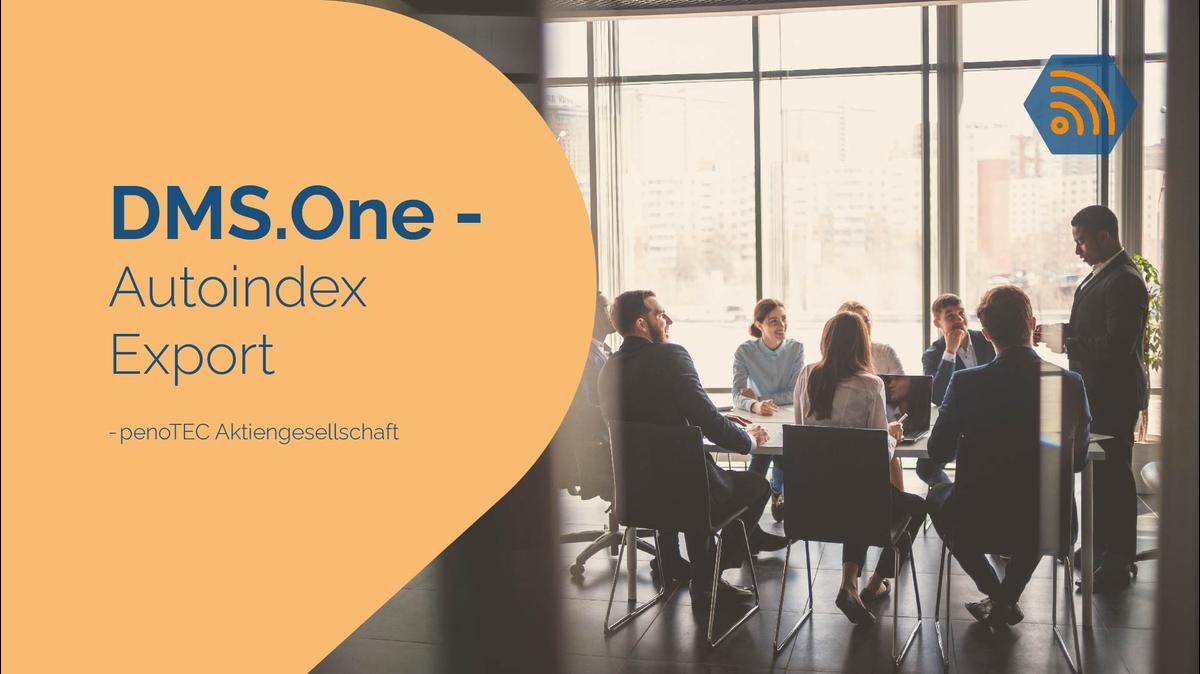 DMS.One - Autoindex Export