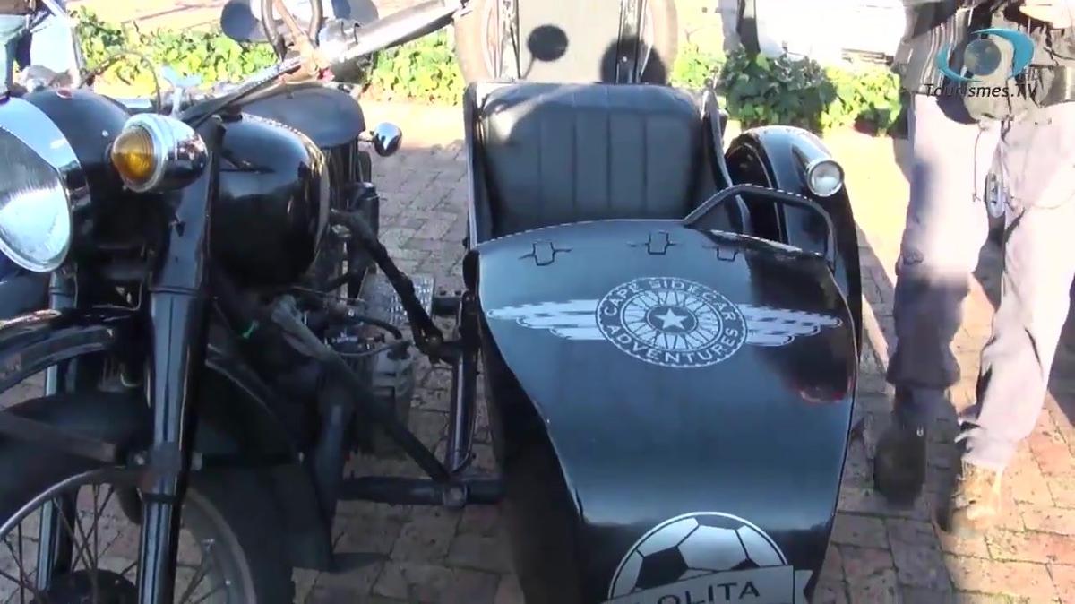 Sidecar en Afrique du sud.