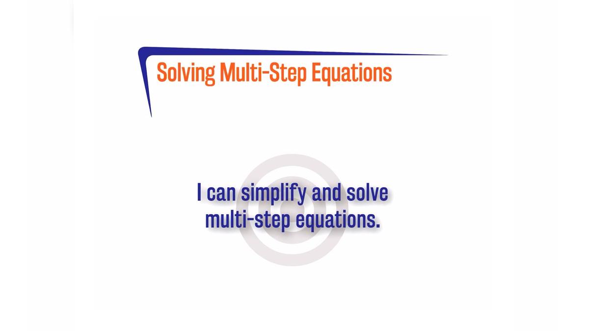 CoreSP 3.1.2 Solving Multi Step Equations