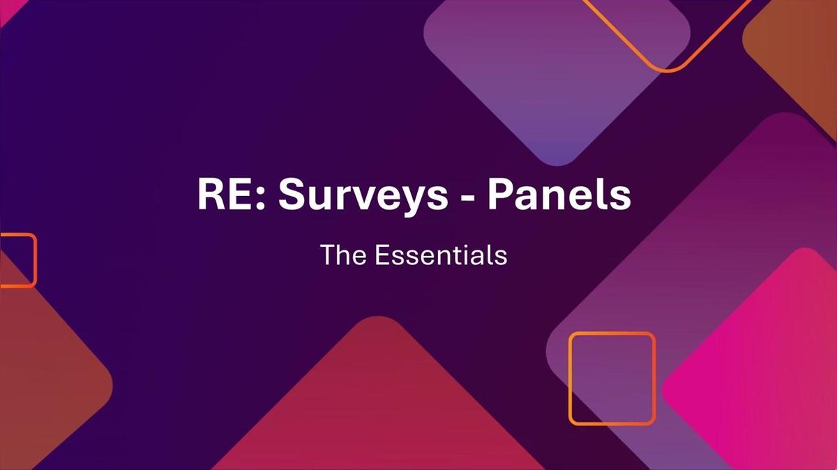 Research Engine: Surveys - Third-Party Panel Audience