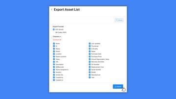 Exporting Asset Data (SPA)