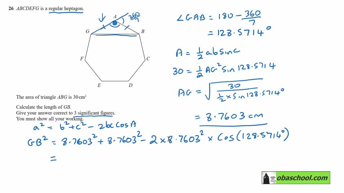 Edexcel GCSE Maths Past Papers November 2022 Paper 3 Higher Q26