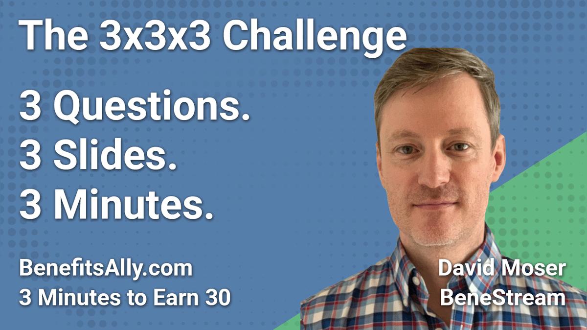 COBRA Avoidance with BeneStream - 3x3x3 Challenge With David Moser