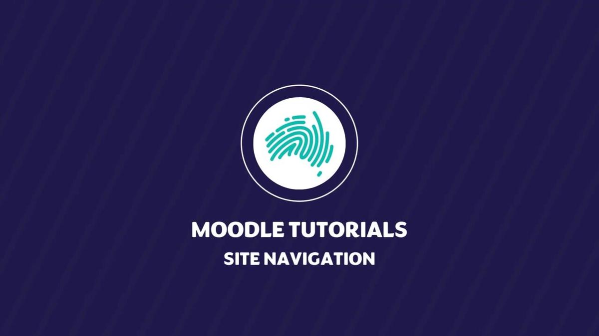 Moodle Site Navigation