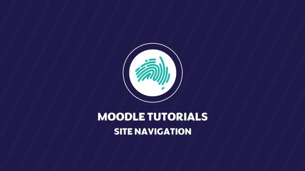Moodle Site Navigation
