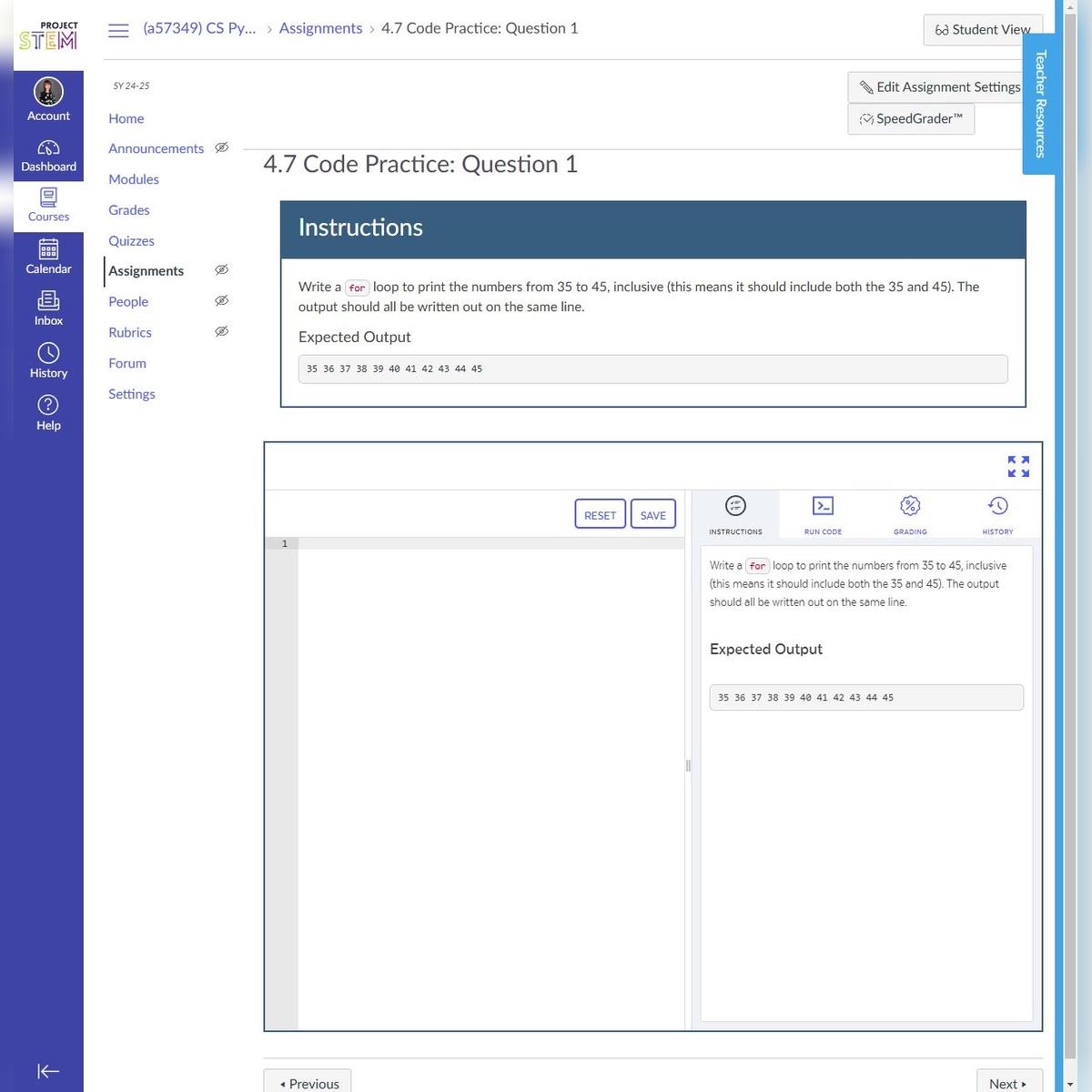 4.7 Code Practice Question 1