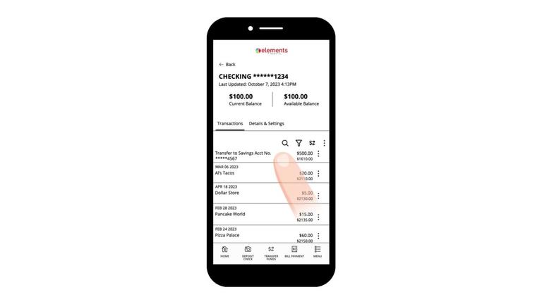 Mobile Banking Interface