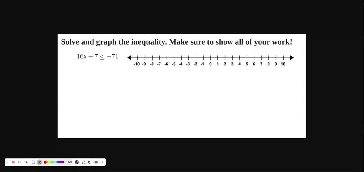 Math 8 Q1 Solving and Graphing Linear Inequalities Q8