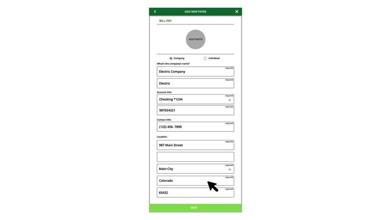 Move Money - Managing Payees