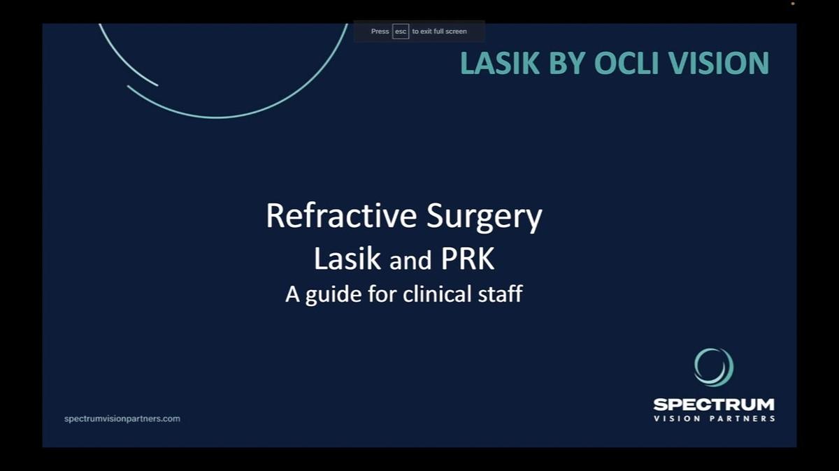 Refractive Surgery Training Clinical