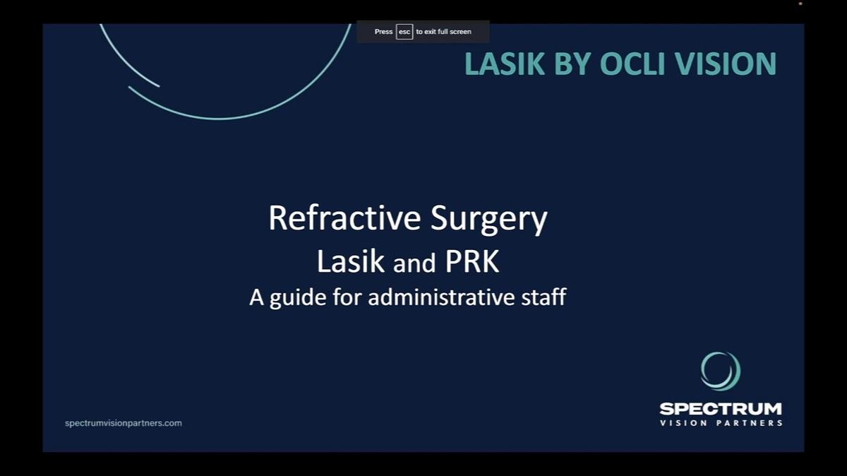 Refractive Surgery Training Admin