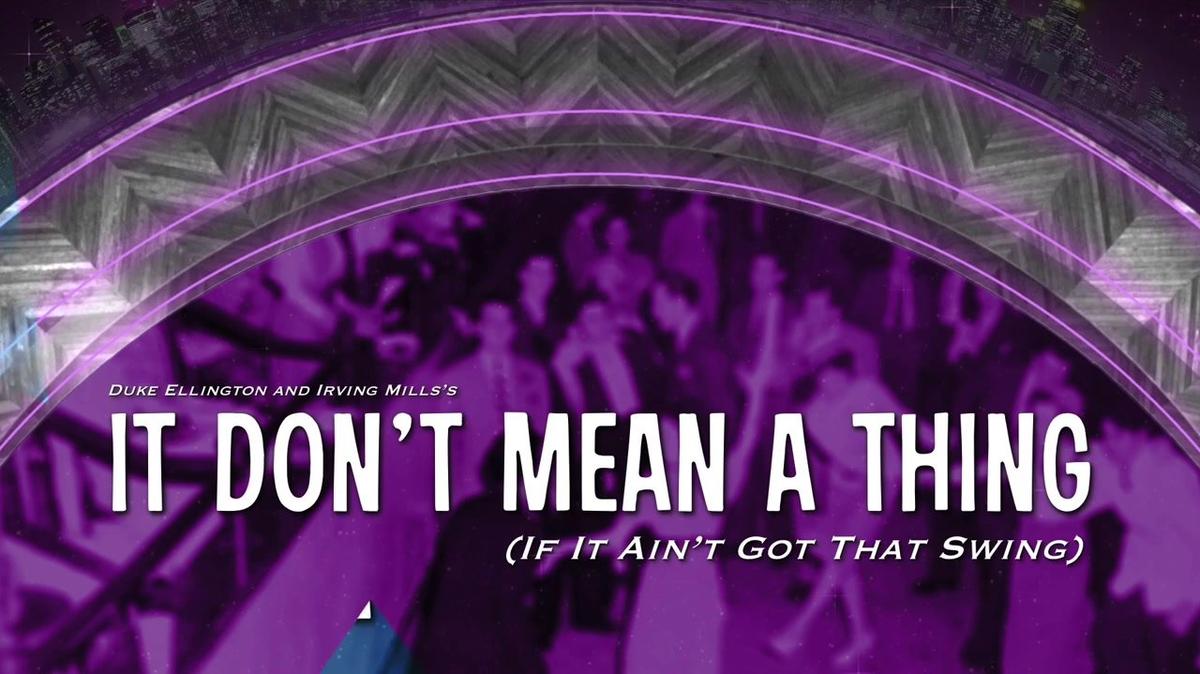 It Don't Mean a Thing, Play-Along Video