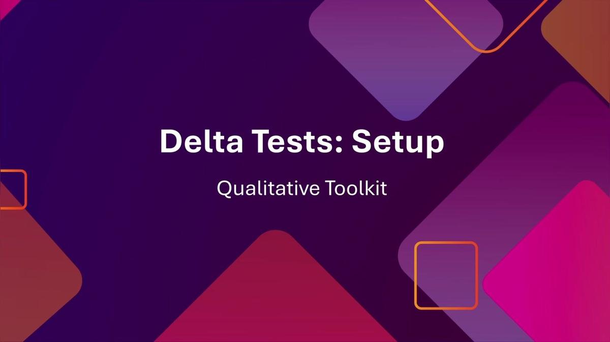 Delta Test: Setup