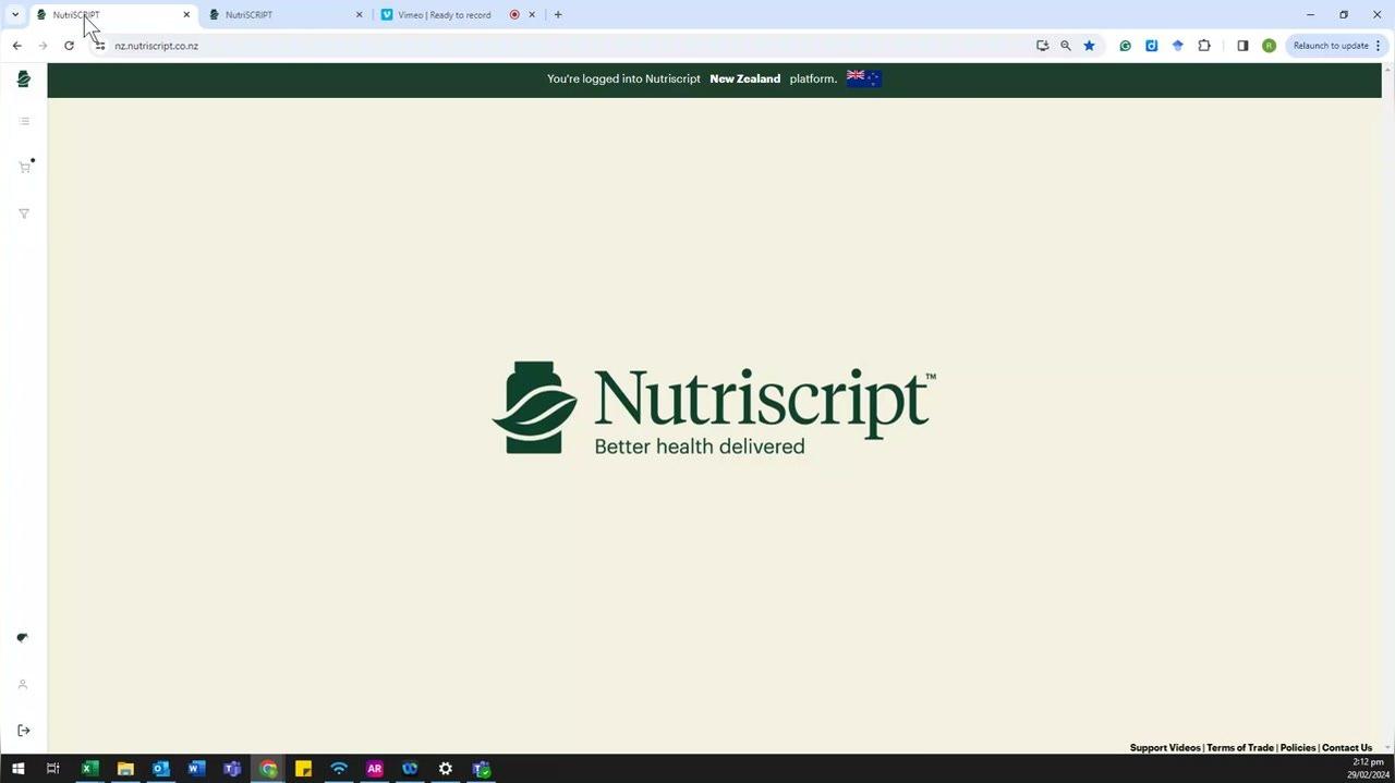 Different Checkout Options - Nutriscript