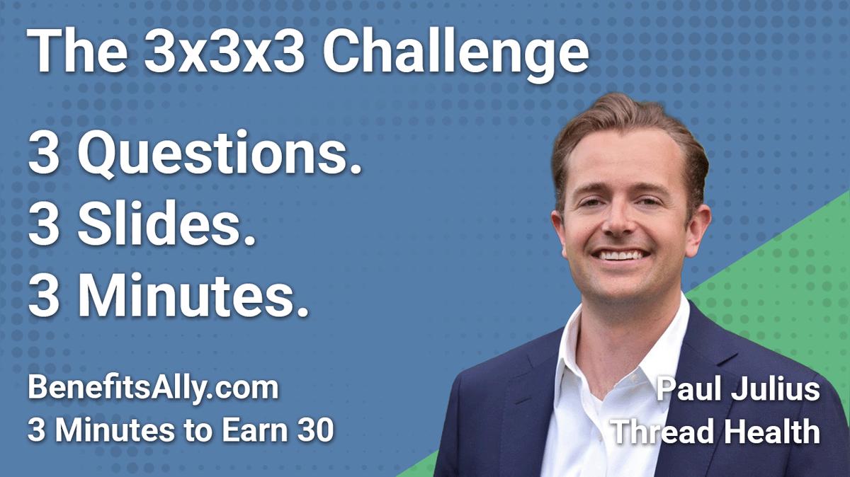 Thread Health - 3x3x3 Challenge With Paul Julius