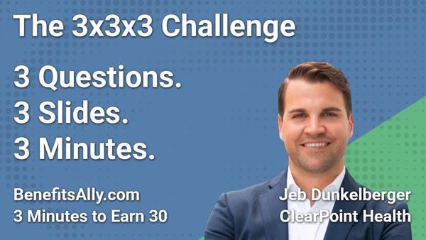ClearPoint Health - 3x3x3 Challenge With Jeb Dunkelberger