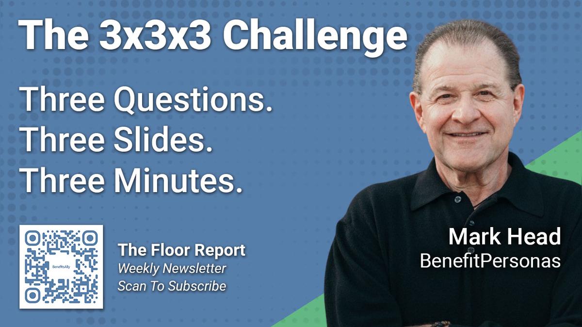 BenefitPersonas - 3x3x3 Challenge with Mark Head