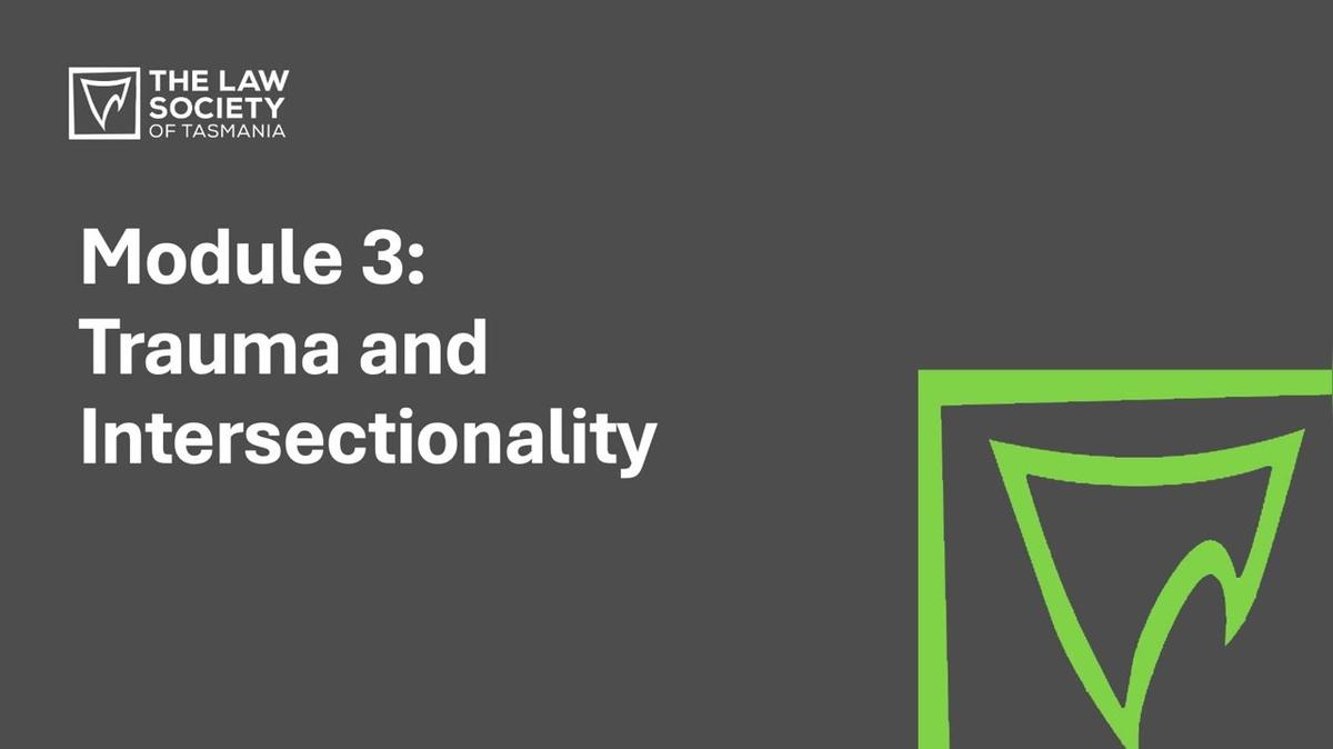 Module 03 - Trauma and Intersectionality