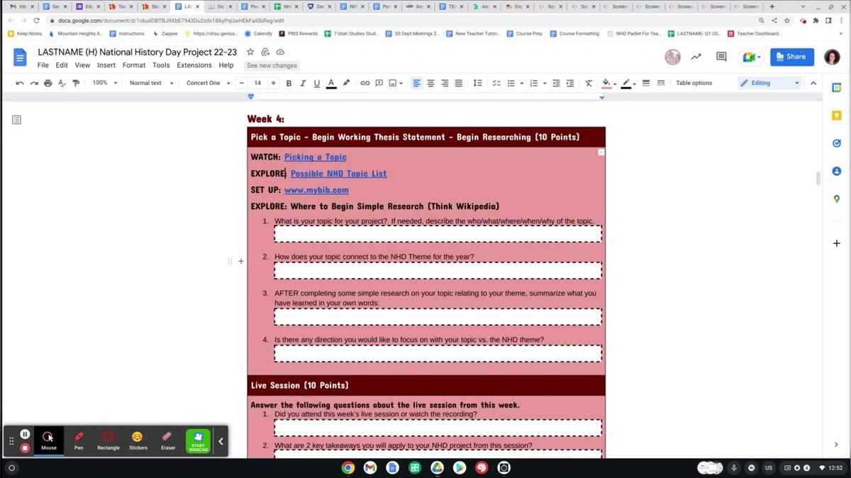 Where to Begin Research NHD
