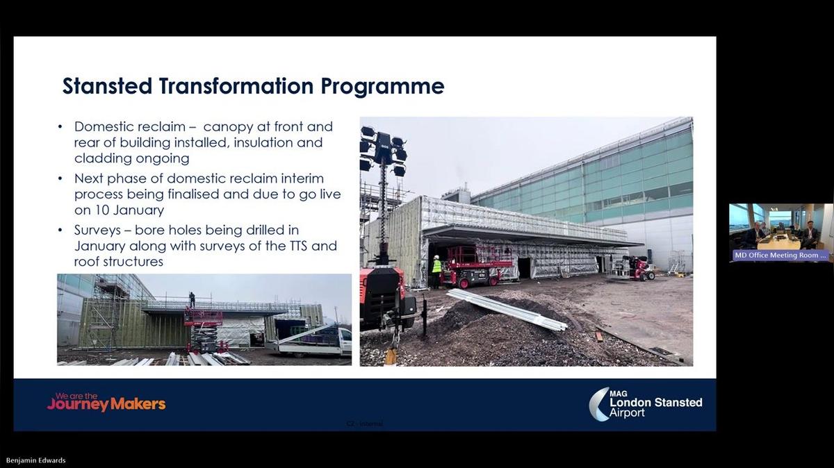 Transforming Stansted progress update call 20 December 2024