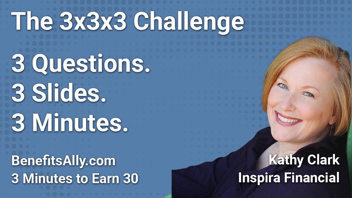 Inspira Financial - 3x3x3 Challenge With Kathy Clark