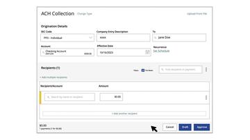 Creating an ACH Collection