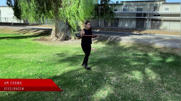 Horizontal Middle Forward Lunge