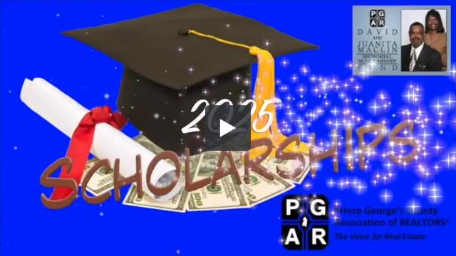 Maclin Scholarship Fund logo and graduation cap images - linking to interview with scholarship winners