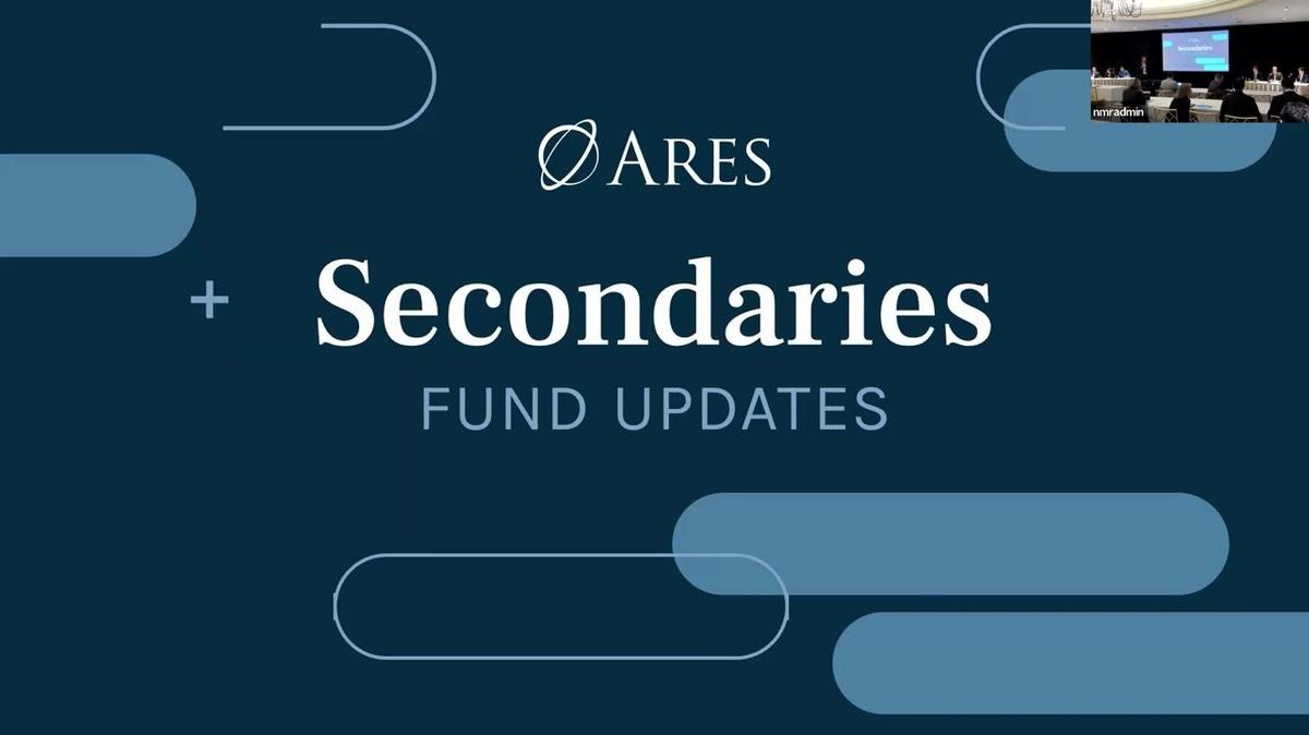 Ares Real Estate Secondaries Fund Update Replay - 2025 AGM